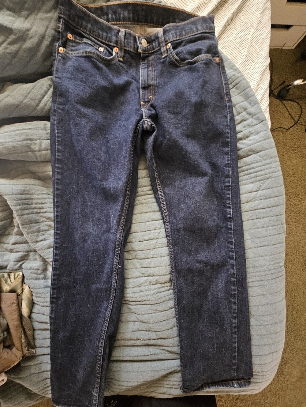 Levi's Dark Blue Slim Straight Jeans
